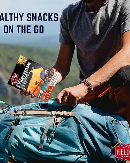 Field Trip Beef Jerky | Gluten Free Jerky, Low Carb, Healthy High Protein Snacks With No Nitrates, Made With All Natural Ingredients | Everything Bagel | 1oz Bags, 12 Pack
