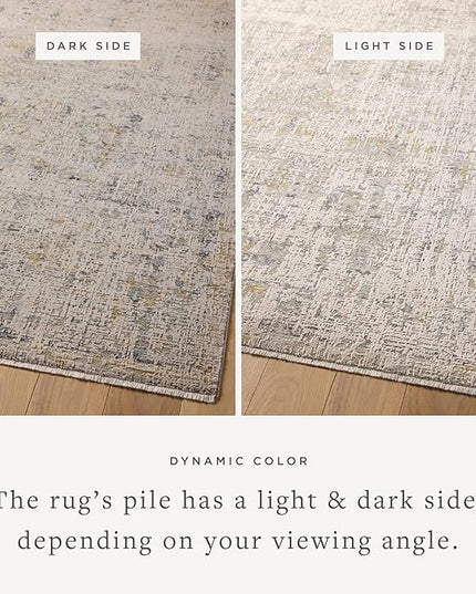 Loloi Amber Lewis Alie Collection ALE-02 Sand/Sky 2'-7'' x 12'-0'', .13'' Pile Height, Runner Rug