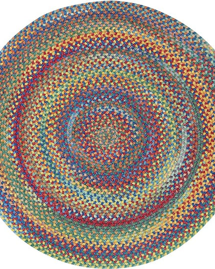 Capel American Heritage Multi 7' 0" Round Braided Rug