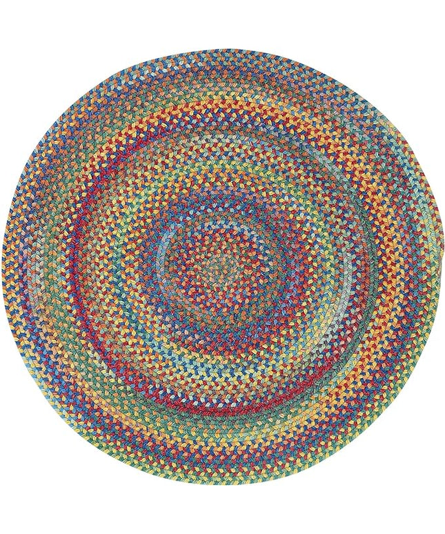 Capel American Heritage Multi 7' 0" Round Braided Rug