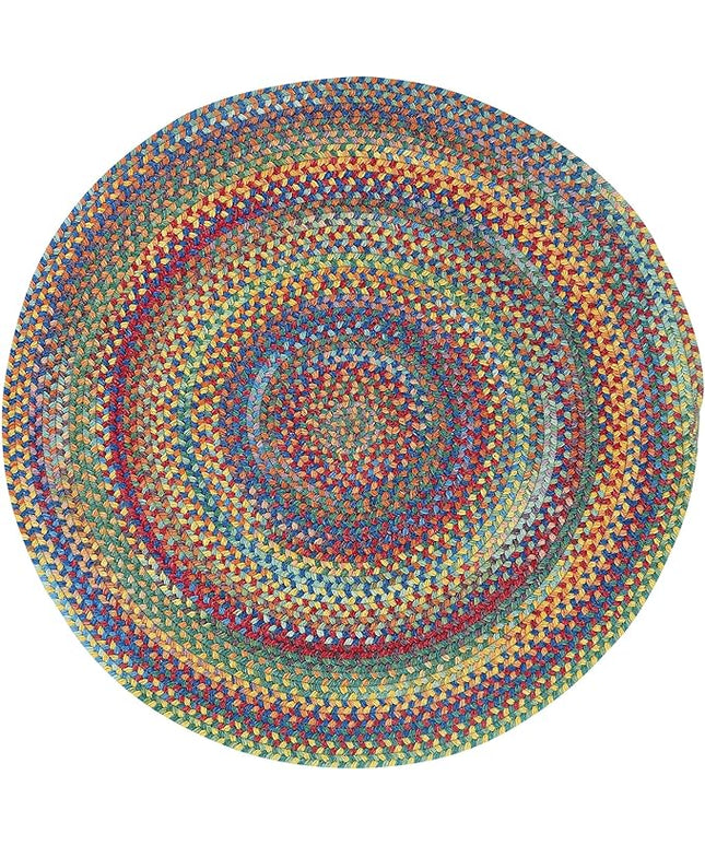 Capel American Heritage Multi 8' 0" Round Braided Rug