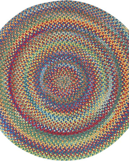 Capel American Heritage Multi 5' 0" Round Braided Rug