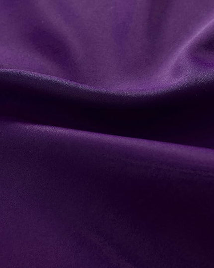 DONREN Royal Purple Blackout Curtain Panels for Living Room - Thermal Insulated Room Darkening Rod Pocket Drapes for Window (42 x 45 Inch Length,2 Panels)