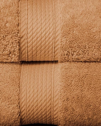 Superior Egyptian Cotton Pile 10 Piece Towel Set, Includes 2 Bath, 4 Hand, 4 Face Towels/Washcloths, Ultra Soft Luxury Towels, Thick Plush Essentials, Guest Bath, Spa, Hotel Bathroom, Rust