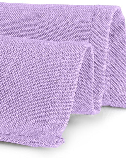 Gee Di Moda Rectangle Tablecloth - 60 x 102 Inch Lavender Table Cloth for 6 Foot Rectangle Tables - Heavy Duty Washable Fabric - for Holiday Party, Dinner, Weddings, Baby Shower & Events