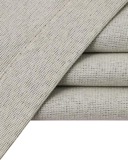 100% Blackout Linen Textured Curtains for Living Room, Bedroom, Light Weight Curtains with Grommets Top, Full Blackout Curtains Privacy Protection, Natural Linen, 52" W x 90" L, 2 Panels