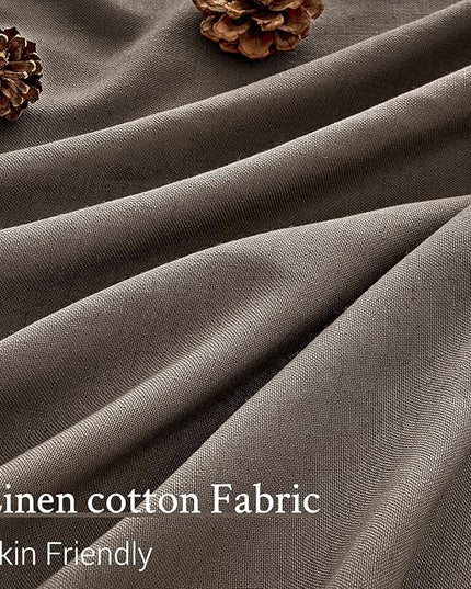 Topfinel 84 Inches Long Pinch Pleated Semi Sheer Curtains,Dark Flax Blended Light Filtering Window Curtains 84 Length for Living Room Bedroom Pinch Pleat Drapes with Hooks 1 Panels 72" Wx84 L