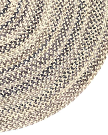 Capel American Heritage Pewter 0' 24" X 0' 36" Oval Braided Rug