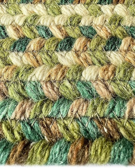 American Heritage Sage 2' 0" X 6' 0" Runner Oval Braided Rug