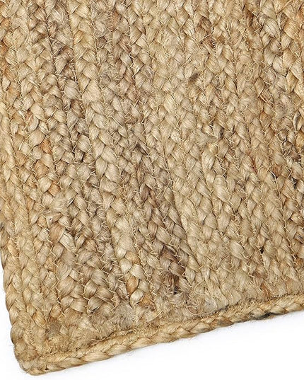 REDEARTH Rectangular Area Rug - Hand Woven Braided 100% Natural Jute - Artisan Made Boho Jute Rugs for Bedroom - Kitchen - Living Room - Farmhouse - Aesthetic Home Decor (5'x8' - Natural)