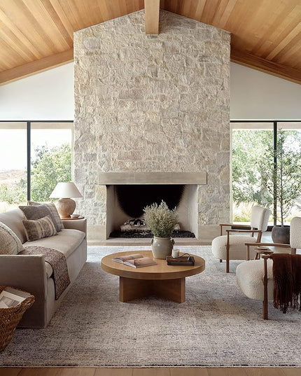 Loloi Amber Lewis Alie Collection ALE-01 Stone/Mist 2'-7'' x 10'-0'', .13'' Pile Height, Runner Rug