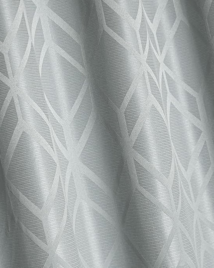 Amazon Basics Jacquard 2-Piece 100% Blackout Curtains, Living Room and Bedroom Drapes, Thermal Insulated Window Treatment, 42"x63", Light Grey
