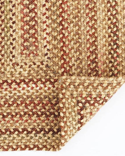 Capel American Heritage Harvest Gold 0' 24" X 0' 48" Concentric Rectangle Braided Rug
