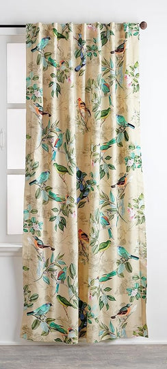 Maison d' Hermine Curtains for Living Room 100% Cotton 84 inch Length Two Panels Light Filtering Curtains for Bedroom Windows with Rod and Loop Pockets Drapes (Solstice Beige, 50" W x 84" L)