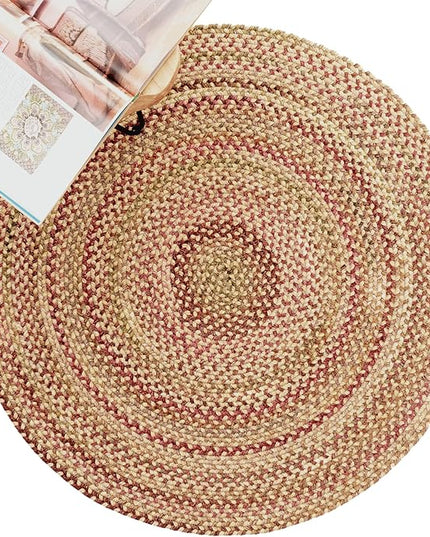 Capel American Heritage Harvest Gold 8' 0" Round Braided Rug