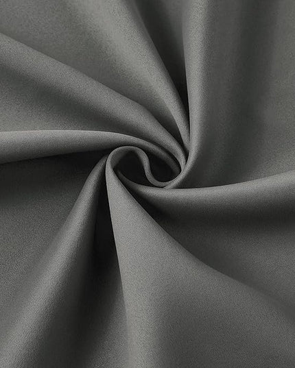 KEQIAOSUOCAI Pinch Pleated Wide Drapes 108 Inches Long,80 Inch Wide Each Panel Sliding Door Curtains with Hooks, Thermal Insulated Room Divider Large Draperies 2 Panels Grey W80 x L108