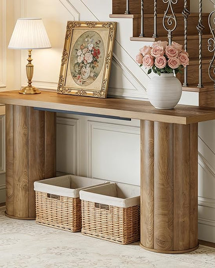 Tribesigns 70.86 Inch Long Sofa Console Table, Wooden Rectangular Entryway Table for Living Room, Entrance, Hallway, Foyer