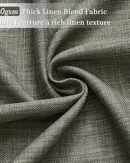 Pinch Pleated Green Linen Curtains Light Filtering 86 Inches Long Drapes for Bedroom,Memory Train Shaped Pleat Curtain for Living Room and Track System Moss Boho Farmhouse with Back Tab 2 Panels