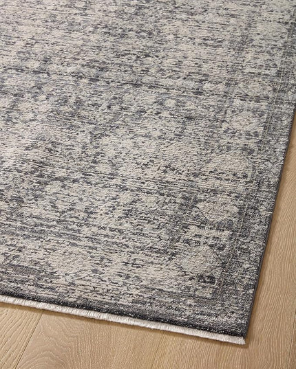 Loloi Amber Lewis Alie Collection ALE-03 Charcoal/Dove 2'-7'' x 10'-0'', .13'' Pile Height, Runner Rug