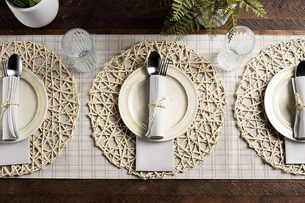 Linen-Feel European-White Paper Napkins - Decortive Cloth-Like Disposable Dinner Napkins - Soft And Absorbent. For Kitchen, Party, Wedding, Bathroom Or Any Occasion. (Pack of 100)