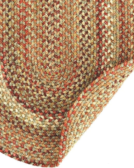 Capel American Heritage Foliage 0' 24" X 0' 48" Oval Braided Rug