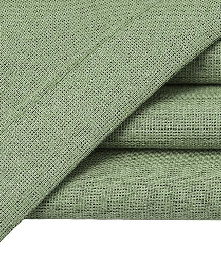 100% Blackout Linen Textured Curtains 120 Inch Length 2 Panels Set for Living Room, Bedroom, Light Weight Curtains with Grommets Top, Full Blackout Curtains Privacy Protection, Green, 52" W x 120" L