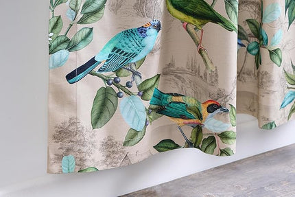 Maison d' Hermine Curtains for Living Room 100% Cotton 108 inch Length Two Panels Light Filtering Curtains for Bedroom Windows with Rod and Loop Pockets Drapes (Solstice Garden Glade, 50" W x 108" L)