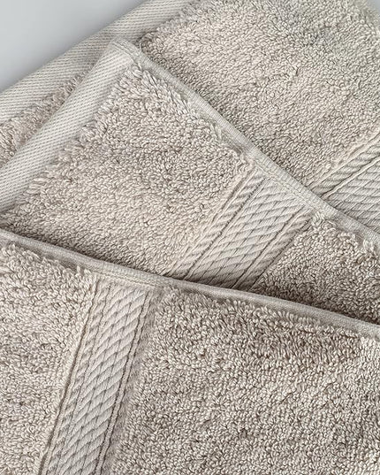Superior Egyptian Cotton Pile Bath Sheet Set of 2, Ultra Soft Luxury Towels, Thick Plush Essentials, Absorbent Heavyweight, Guest Bath, Hotel, Spa, Home Bathroom, Shower Basics, Stone