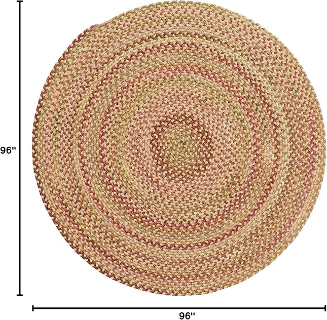 Capel American Heritage Harvest Gold 8' 0" Round Braided Rug