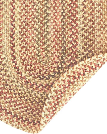 Capel American Heritage Harvest Gold 8' 0" X 11' 0" Oval Braided Rug