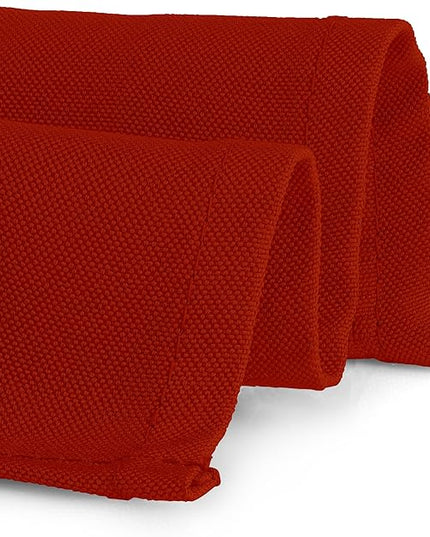 Gee Di Moda Rectangle Tablecloth - 60 x 84 Inch Burnt Orange Table Cloth for 5 Foot Rectangle Tables - Heavy Duty Washable Fabric - for Holiday Party, Dinner, Weddings, Baby Shower & Events