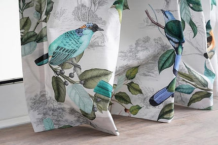 Maison d' Hermine Curtains for Living Room 100% Cotton 84 inch Length One Panel Light Filtering Curtains for Bedroom Windows with Rod and Loop Pockets Drapes (Solstice Ecru, 50" W x 84" L)