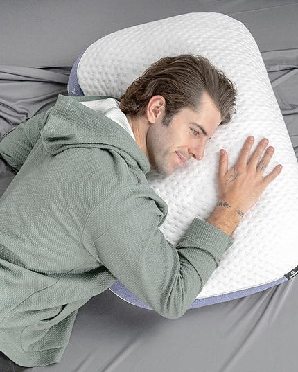 Bedgear Balance 3.X Cuddle Curve Performance Pillow – Extra Large Moisture Wicking Pillow for Sleeping, Lounging, Watching TV – Washable and Removable Cover – Pillowcase Included