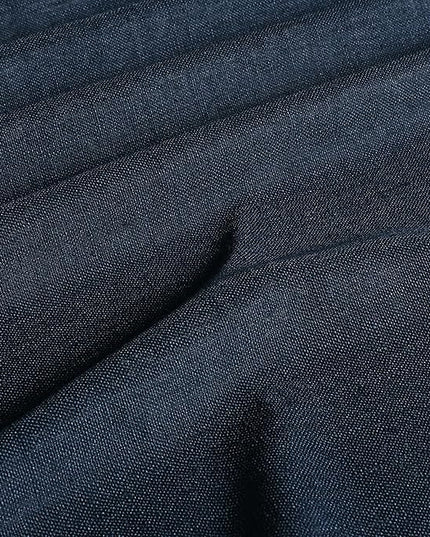 Vision Home Navy Blue Pinch Pleated Full Blackout Curtains Linen Blended Room Darkening Window Panels 84 inch for Living Room Bedroom Thermal Insulated Pinch Pleat Drapes with Hooks 60" Wx84 Lx1