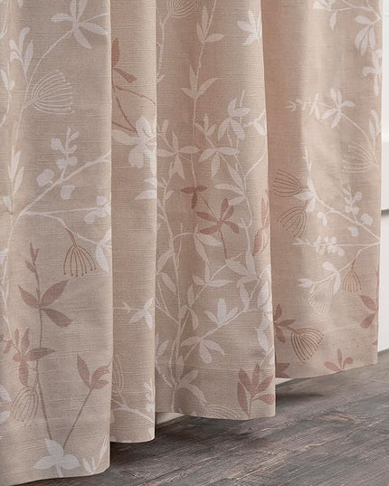 Maison d' Hermine Curtains for Living Room 100% Cotton 84 inch Length Two Panels Light Filtering Curtains for Bedroom Windows with Rod and Loop Pockets Drapes (Louxor Beige, 50" W x 84" L)
