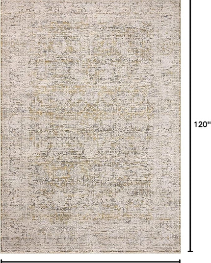 Loloi Amber Lewis Alie Collection ALE-05 Gold/Beige 7'-10'' x 10', .13'' Pile Height, Area Rug