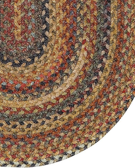 Capel American Heritage Woodstone 2' 0" X 6' 0" Runner Oval Braided Rug