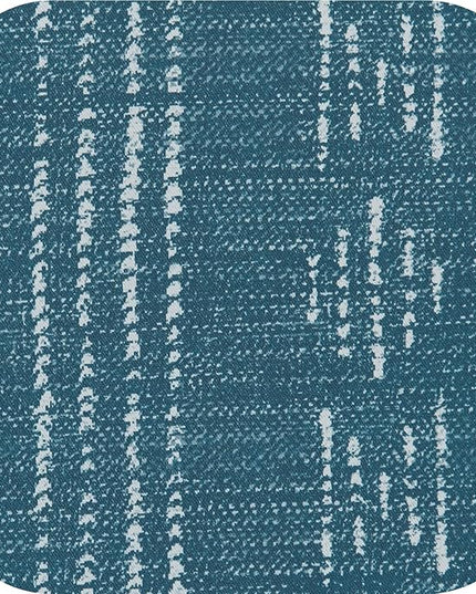 jinchan 95% Blackout Boho Curtains 90 Inches Long for Bedroom White on Blue Geometric Printed Grommet Top Room Darkening Thermal Insulated Retro Drapes 2 Panels