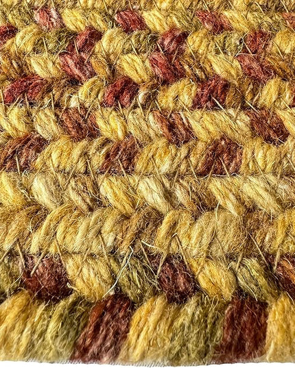 Capel American Heritage Harvest Gold 8' 0" X 8' 0" Concentric Rectangle Braided Rug