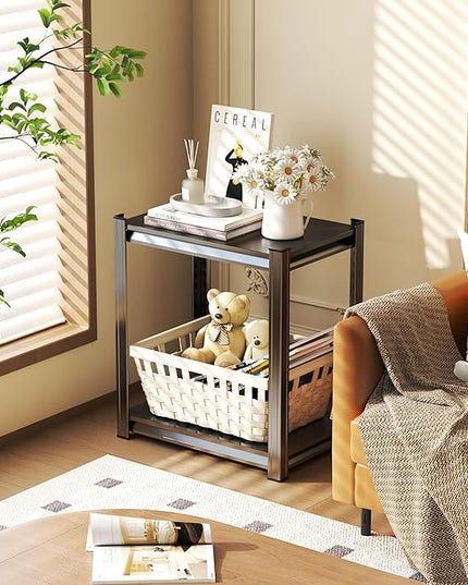 Garage Shelves,14-48''W Heavy-Duty Storage Shelves, Double-Layer Uprights, Thickened Shelves, Waterproof &Rustproof, Suitable for Indoor & Outdoor Use.