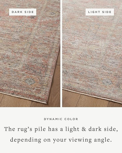 Loloi Magnolia Home by Joanna Gaines Millie Collection MIE-04 Sunset/Multi 2'-7" x 8'-0", .25" Pile Height, Runner Rug