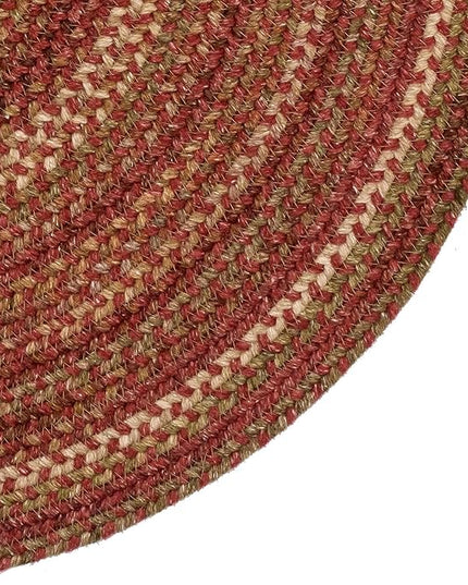 Capel American Heritage Spice 4' 0" X 6' 0" Oval Braided Rug