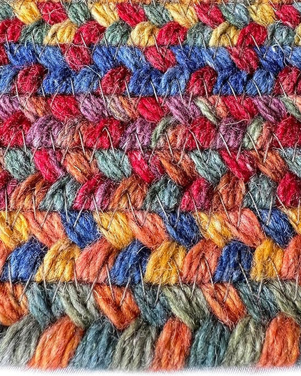Capel American Heritage Multi 3' 0" X 5' 0" Concentric Rectangle Braided Rug