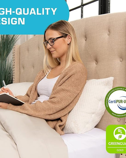 Xtreme Comforts Set of 2 Pillows for Sleeping Sleep Adjustable Shredded Memory Foam Pillows with Removable Cover | Support for Side, Back & Stomach Sleepers - Queen Size