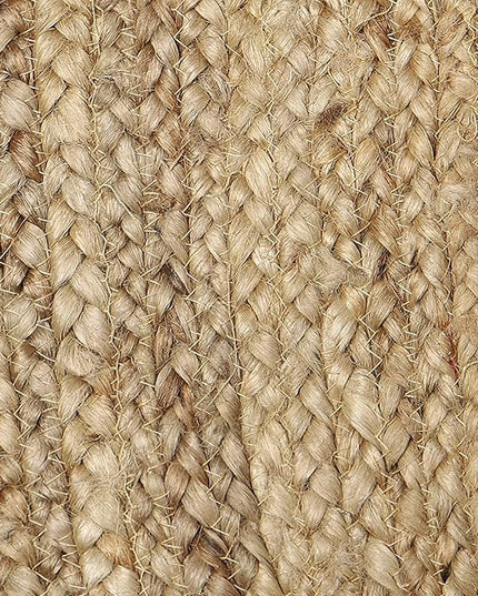 REDEARTH Rectangular Area Rug - Hand Woven Braided 100% Natural Jute - Artisan Made Boho Jute Rugs for Bedroom - Kitchen - Living Room - Farmhouse - Aesthetic Home Decor (5'x8' - Natural)