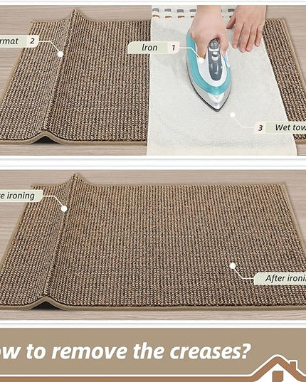 BEQHAUSE Dirt Trapper Door Mat 20" x 32", Non-Slip Washable Doormats Entrance Mat, Dirt Resistant and Absorbent Welcome Mat, Low Profile Floor Mats for Front Back Door and Entryway, Beige