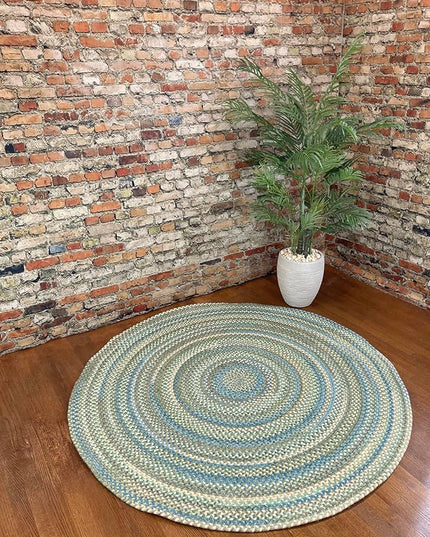 American Heritage Sage 0' 36" Round Braided Rug