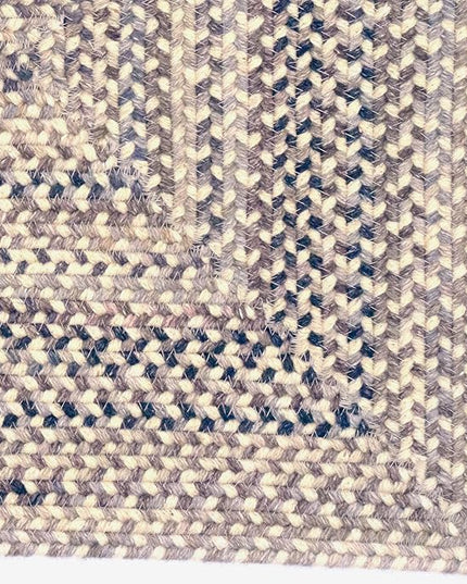 Capel American Heritage Pewter 8' 0" X 10' 0" Concentric Rectangle Braided Rug