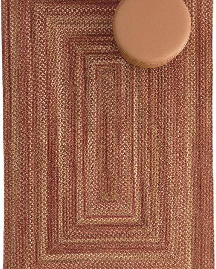 Capel American Heritage Spice 3' 0" X 5' 0" Concentric Rectangle Braided Rug