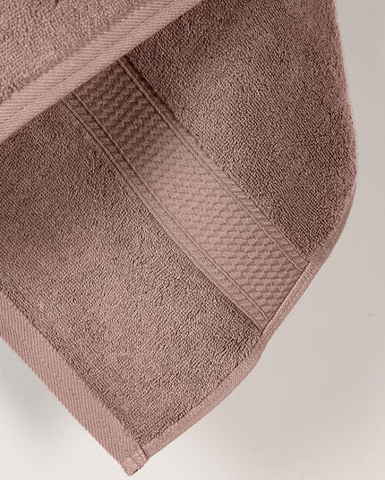 Superior Egyptian Cotton Pile Bath Towels, Ultra Soft Luxury Towel, Thick Plush Essentials, Absorbent Heavyweight, Guest Bath, Hotel, Resort, Spa, Pool, Bathroom, Shower Basics, Set of 2, Muted Mauve